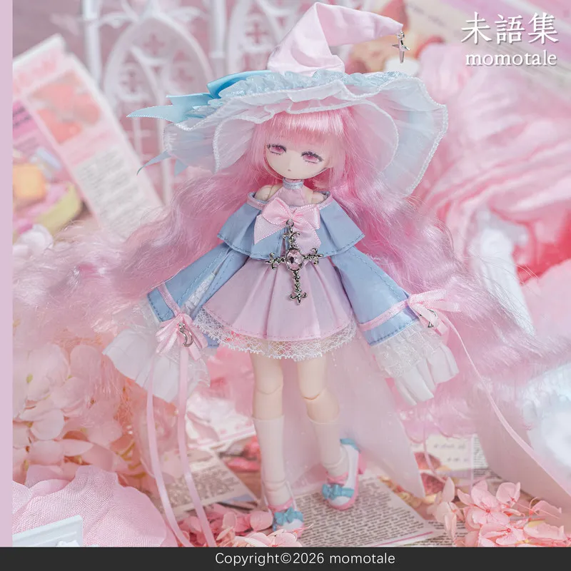Фото Коллекционная фигурка Momotale 1/8 Mjd Articulated Implant Hair Doll Momo Series Witch Outfit Paradise Blind Box — сюрприз для девочек, подарок, игрушка №3