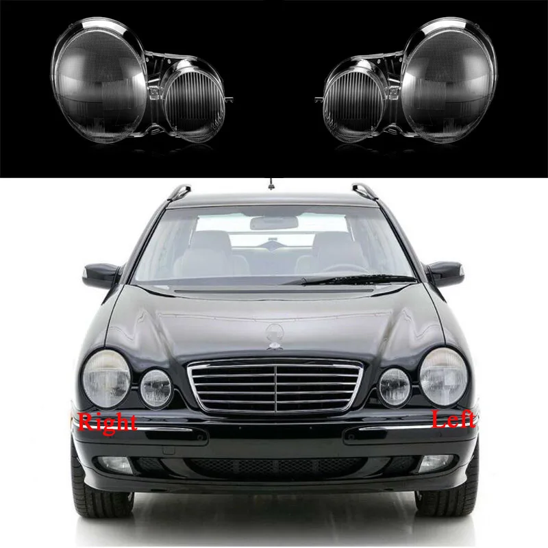 

For Mercedes-Benz W210 E200 E240 E260 E280 1995-2003 Headlight Cover Transparent Shell Headlamp Shell Lampshade Glass Lens