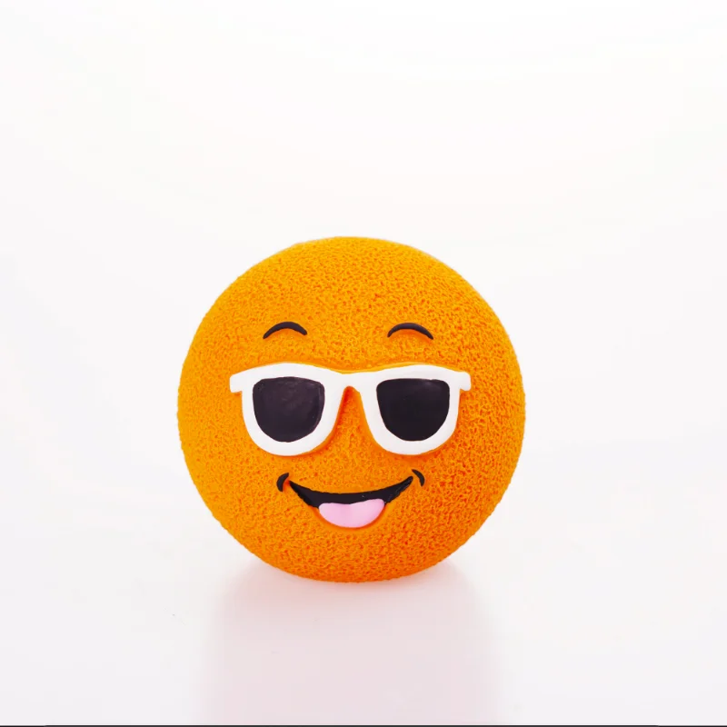 

Interactive Pet Environmentally Friendly Non-toxic Molar Cleaning Tooth Fuxiao smiling face Ball Toy Dog Bite Toy Accessories