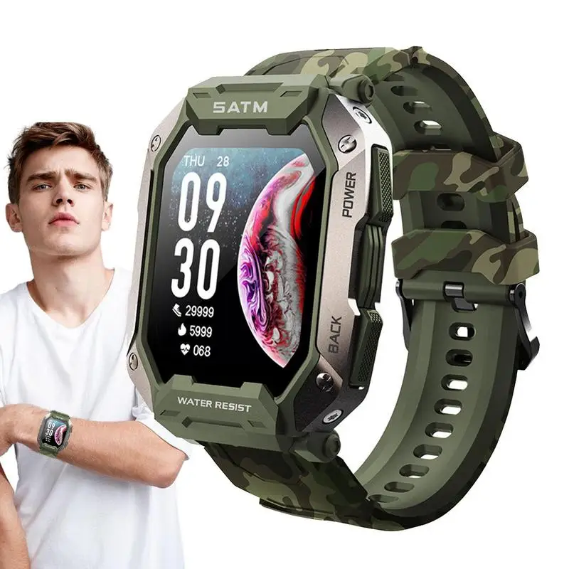 

Smart Watches For Men 1.71in Tacticals Sport Rugged Smartwatch Ruggedly Built To Militarys Standards Sport Fitness Watch Fitness