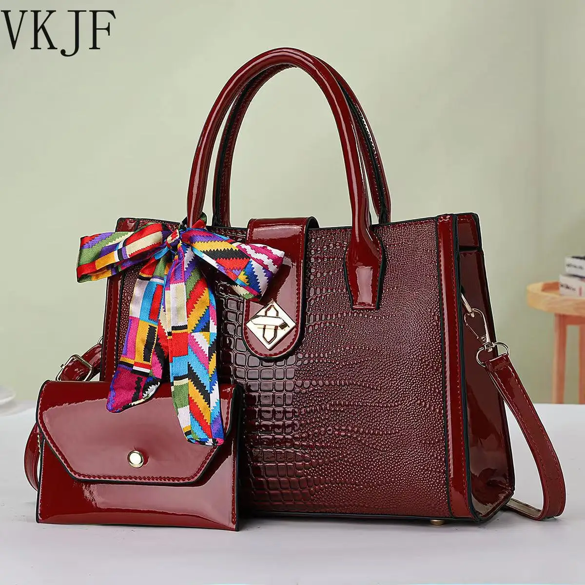

Crocodile Pattern Texture PU Crossbody Bags Light Luxury High-quality Women's Handbag Fashion Versatile Commuting Shoulder Bag