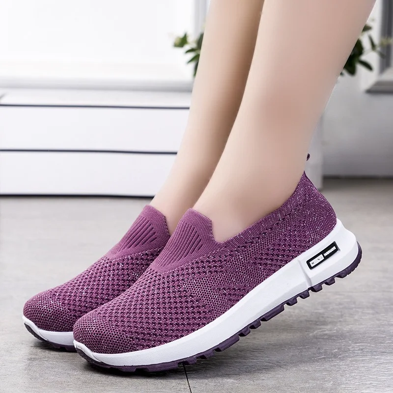 

Women Flats Lightweight Shoes Woman Sneakers Slip on Women's Shoes Sport Sneakers Nurse Shoes Tenis Zapatos Mujer Plus Size