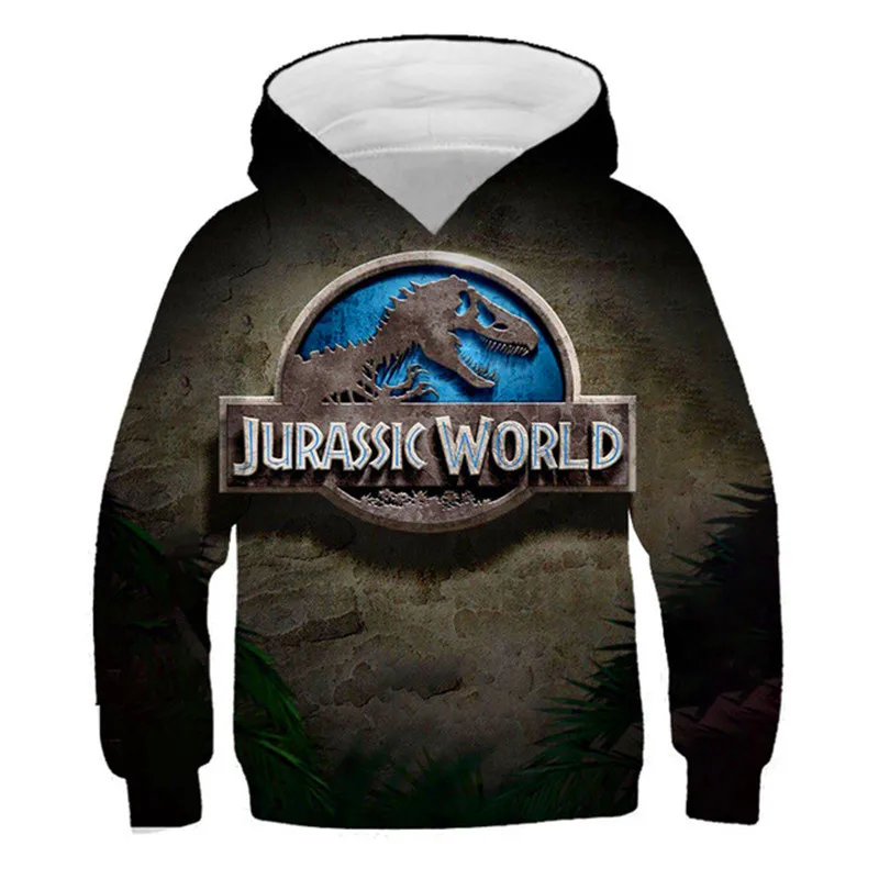 

Boys Autumn spring Dinosaur Sweatshirt Boys Jurassic World Clothes Teenagers Long Sleeve Pullovers Girl Cartoon Animal Cool Tops