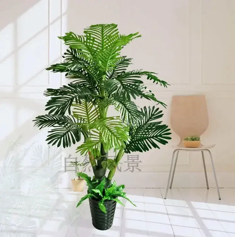 Искусственное дерево подсолнечника пальма ареки деревянный пол бонсай уличное