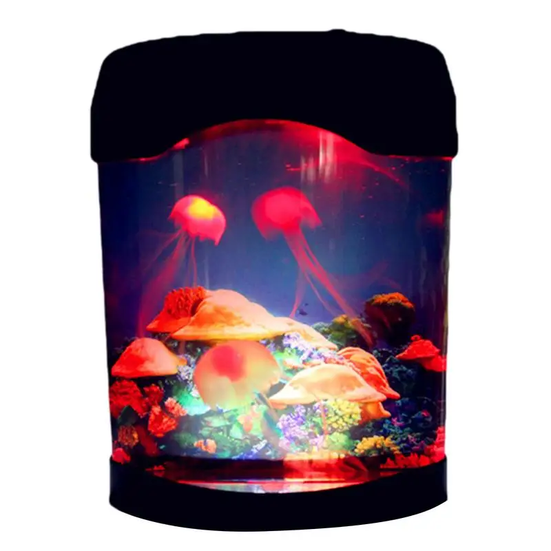 

Светодиодная имитация медузы, USB-емкость, морской мир, плавание, настроение, изменение цвета, ночник, яркая лампа для аквариума, подарок