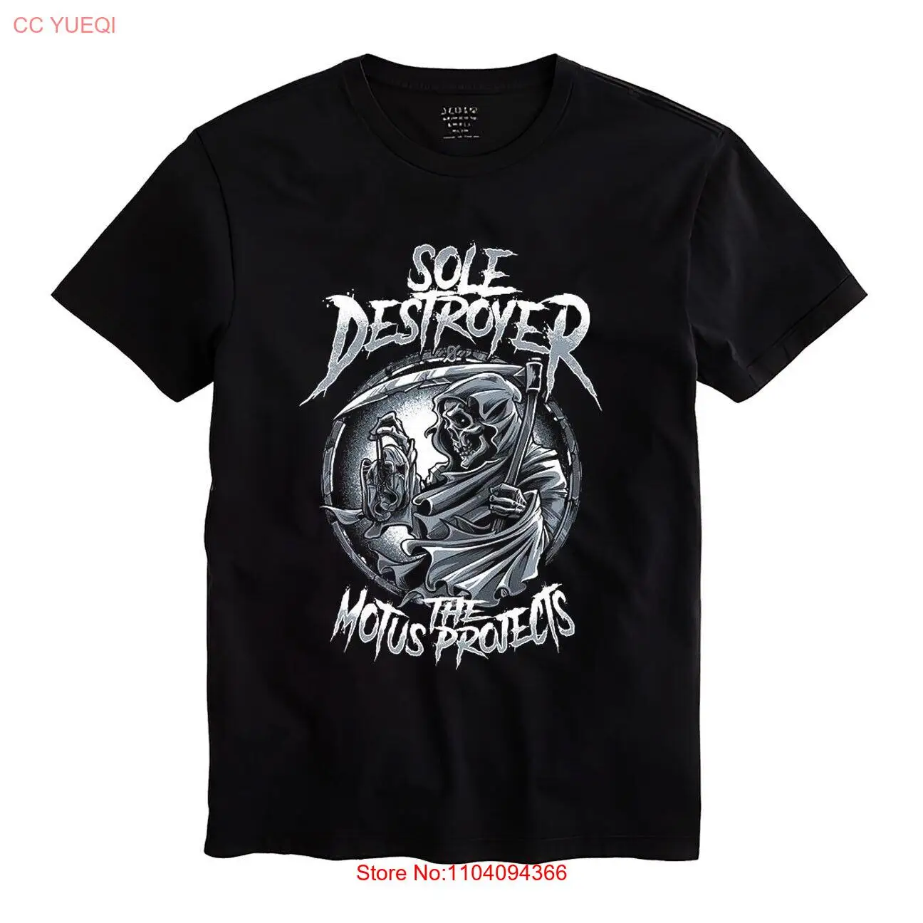 Футболка Sole Destroyer The Motus Мужская унисекс черная рубашка Размер S-5XL