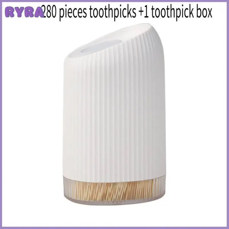 

Toothpicks Storage Box Portable Kitchenware Toothpick Dispenser Table Table Decor Toothpick Jar Holder Toothpick Storage Box Pp