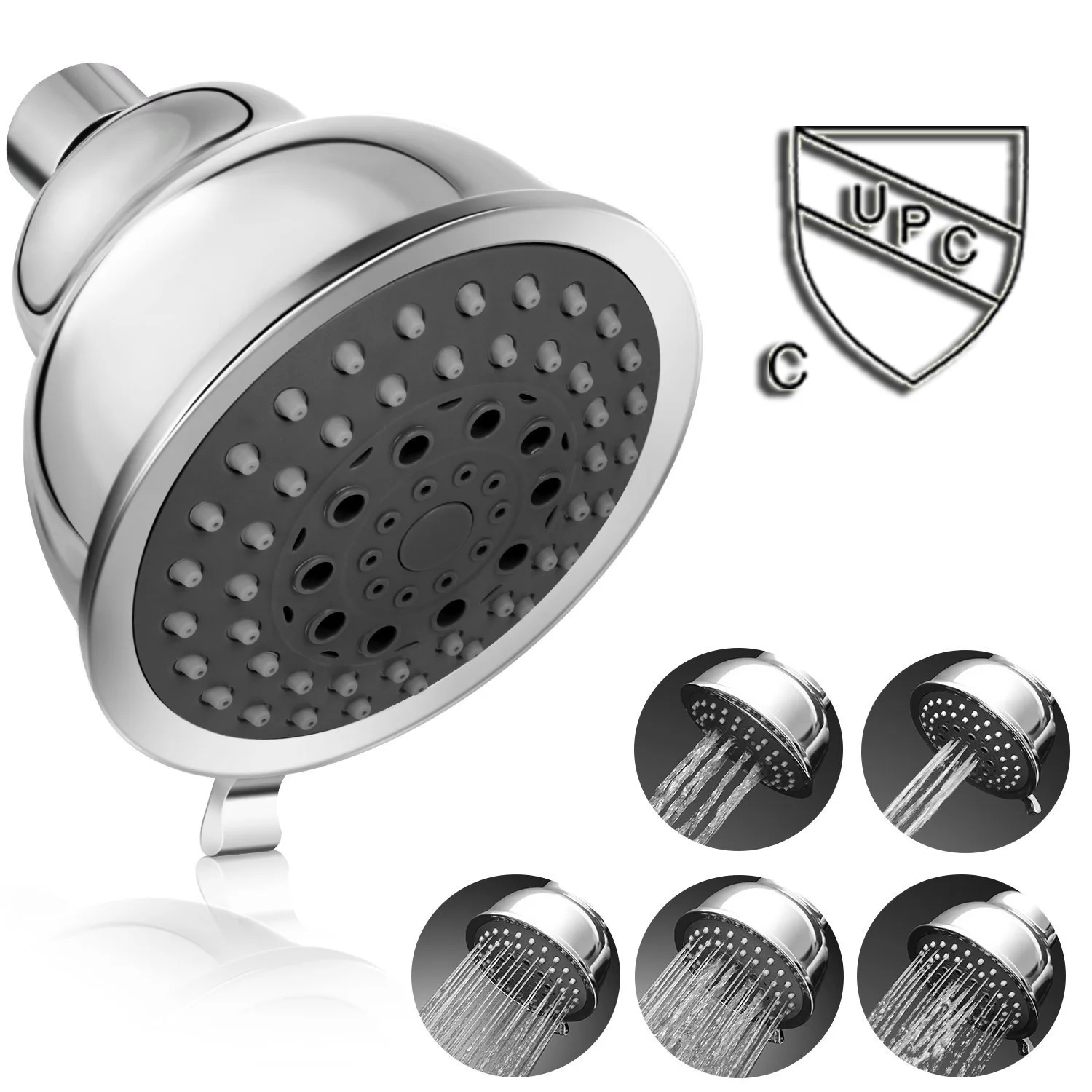 

American-style 4-inch Five-function Electroplating Rain Shower Small Sprinkler Shower Water-saving Sprinkler Shower Heads Douche