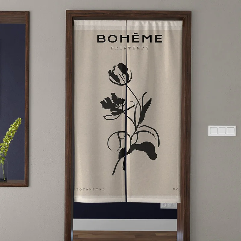 InsWind Интернет Популярная иллюстрация Дверная занавеска Скандинавское украшение