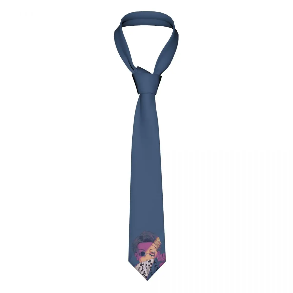 

Nanami Kento Jujutsu Kaisen Men Necktie Casual Polyester 8 cm Wide Neck Tie for Men Accessories Cravat Cosplay Props