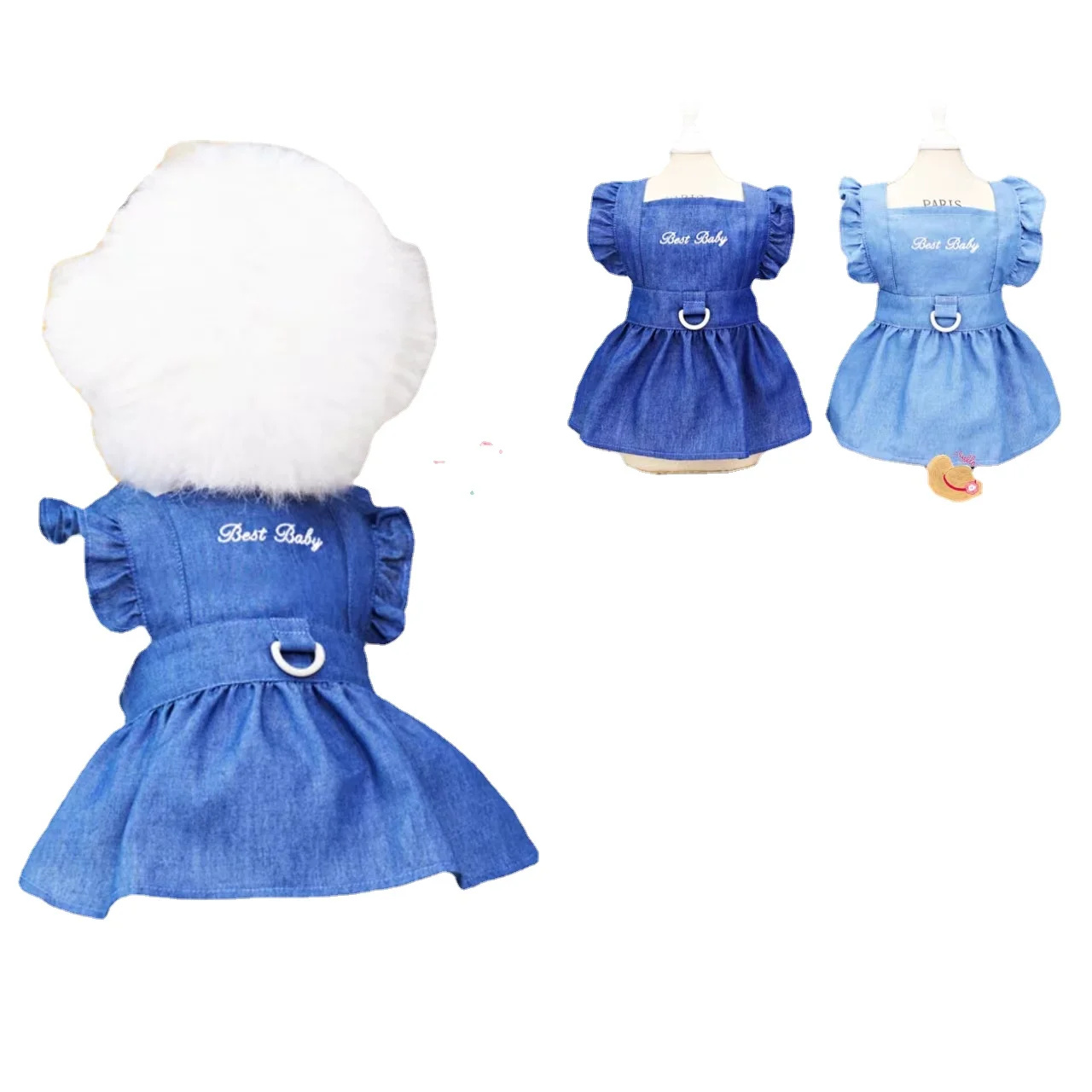 

Summer Female Dog Dress, Pet Clothing, Thin Comfortable Breathable Cotton Coat for Cat Teddy Yorkshire Chihuahua Coat Wholesale