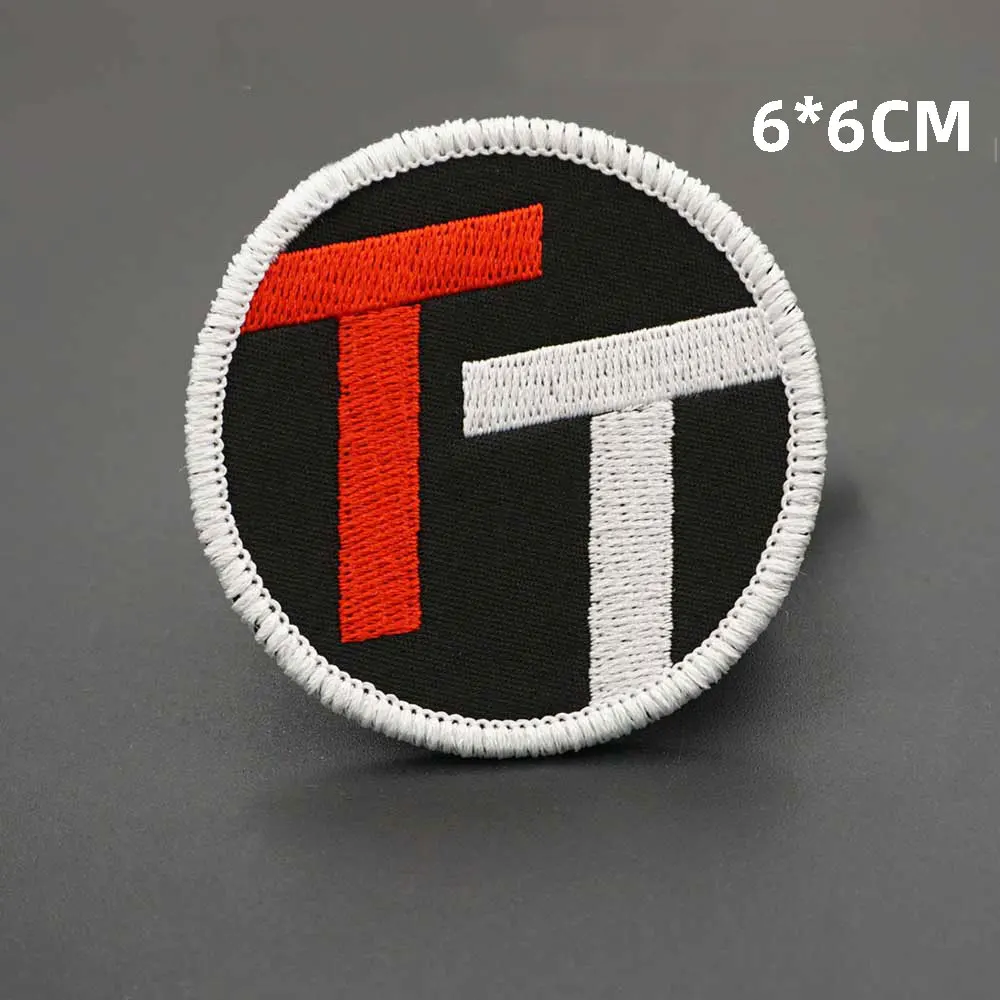 

golf Tag Embroidered Patches DIY Badges with Hook Backing