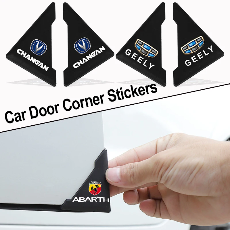 

2pcs Car Door Corner Sticker Decoration for BYD Emblem F3 G6 S6 Song Yuan Qin Tang Surui L3 F6 S8 M6 F3R S7 G3 E5 Accessories