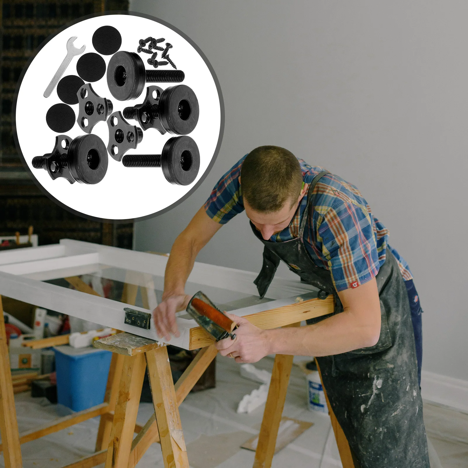 

Heavy Duty Leveling Feet Furniture Levelers Foot Table Leg Extenders Adjustable