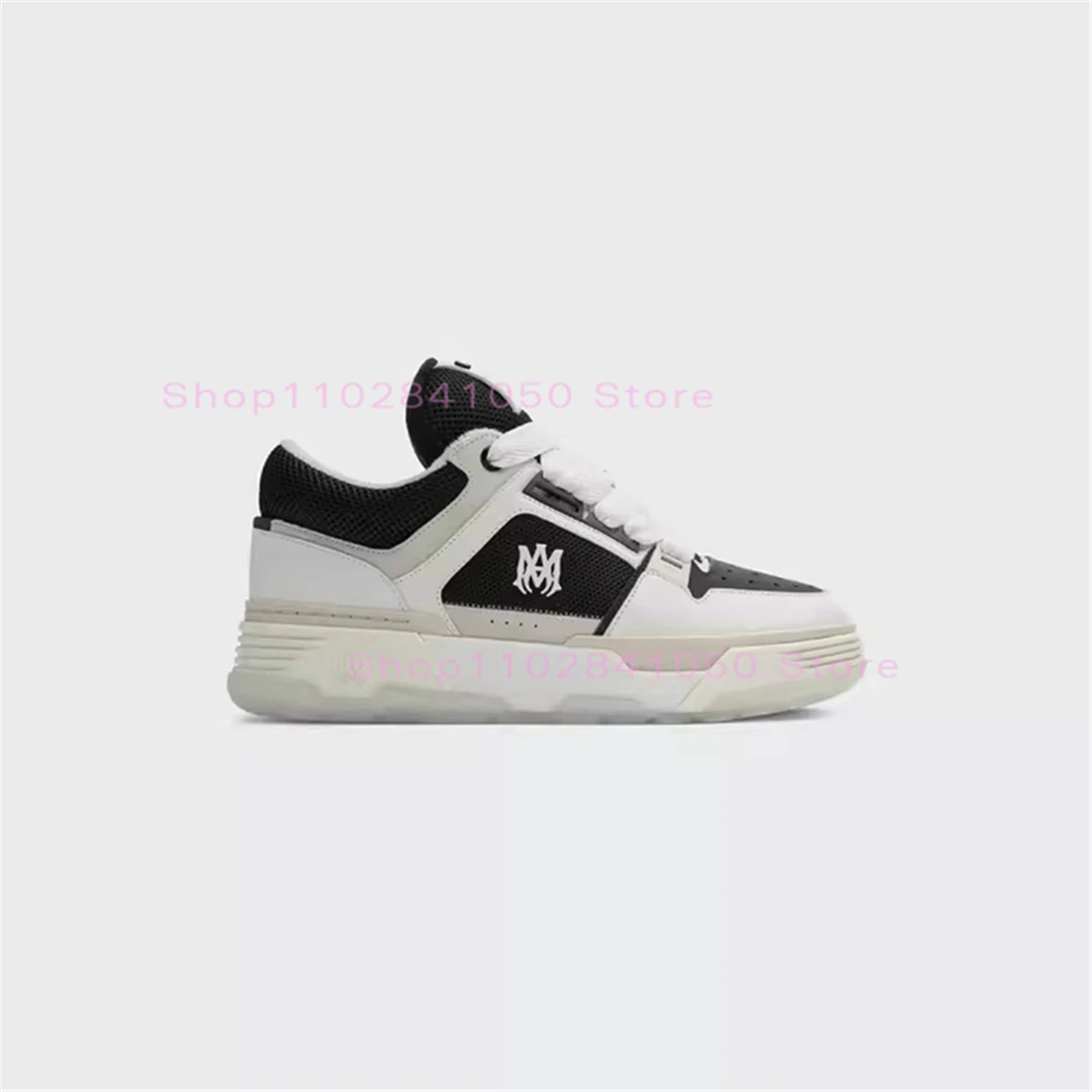 

2023 New Bone Shoes Men and Women Bread Shoes Low Top Lace Up Color Matching Couple Leisure Sports Flat Sole Board Shoes