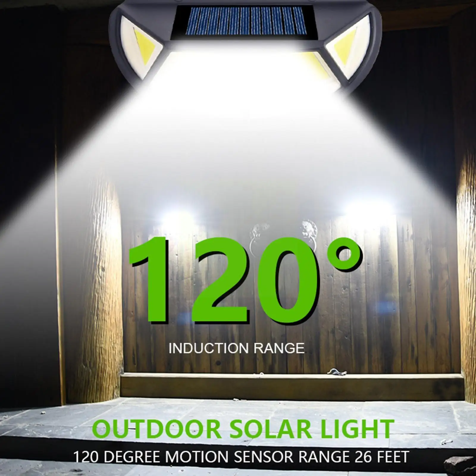 

Solar Outdoor Lights, Motion Sensor Solar Powered Lights Ip65 Waterproof Wall Security Lights For Fence Yard Garden Patio F Z1k5
