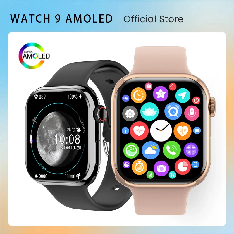 2023 AMOLED 2,05-дюймовый HD-экран Смарт-часы для женщин серии 8 с пользовательским циферблатом 500+ Беспроводная зарядка Мужские умные часы для Apple ...