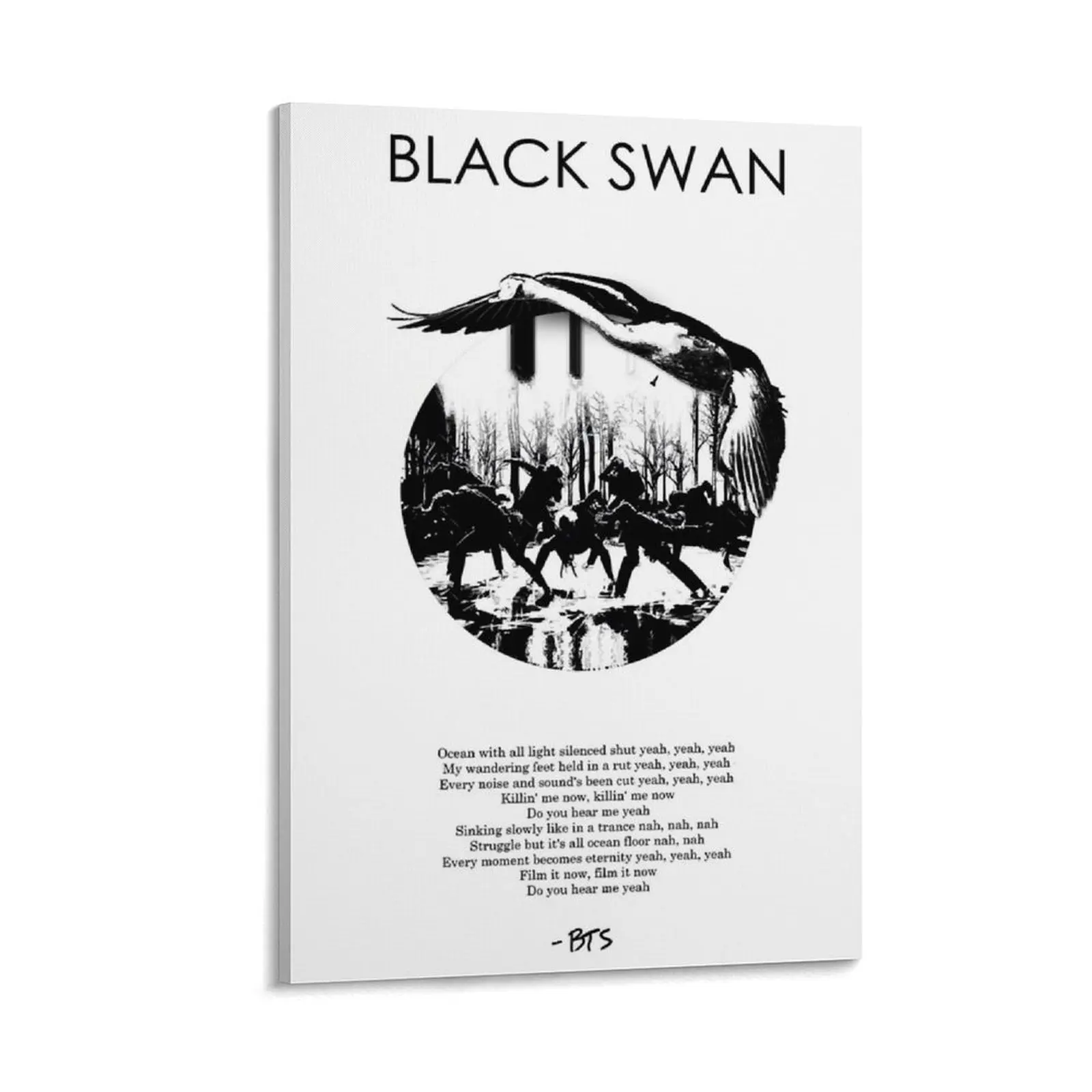 Печать на холсте Black Swan Taehyung (V)