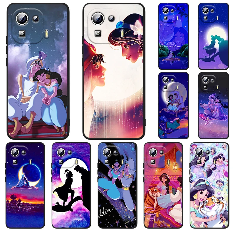 

Disney Cartoon Aladdin Jasmine Phone Case Xiaomi Mi 12 12X 11T 11 11i 10i 10T 10S Note 10 9T 9 SE Lite Ultra Pro 5G Cover
