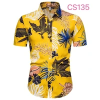 2022 new arrival mens shirts men hawaiian camicias casual one button wild shirts printed short sleeve blouses tops camisas