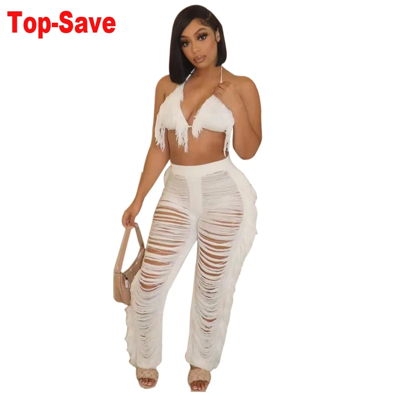 

Сплошной цвет бикини с кисточками вязаный пляжный купальник для женщин 2024 летний повседневный комплект с вырезами женский купальник в стиле пэчворк