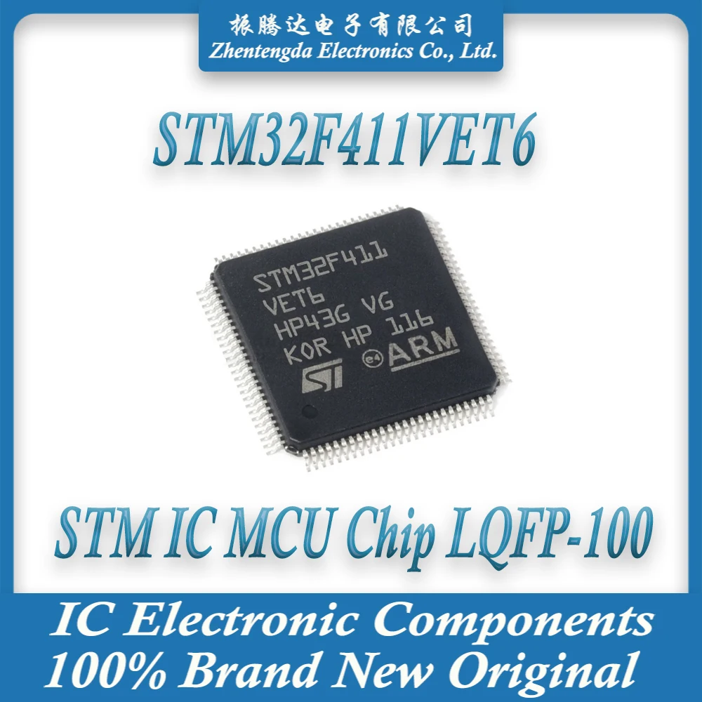 STM32F411VET6 STM32F411VE STM32F411V STM32F411 STM32F STM32 STM IC MCU Chip LQFP-100