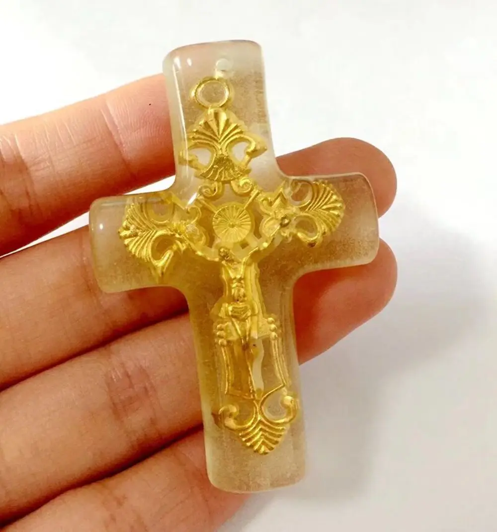 12 шт. крест образец искусственный янтарь очаровательный брелок аксессуары для