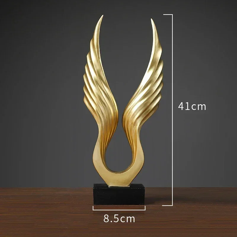 Золотые крылья ангела орла украшения трофей скульптура аксессуары для дома