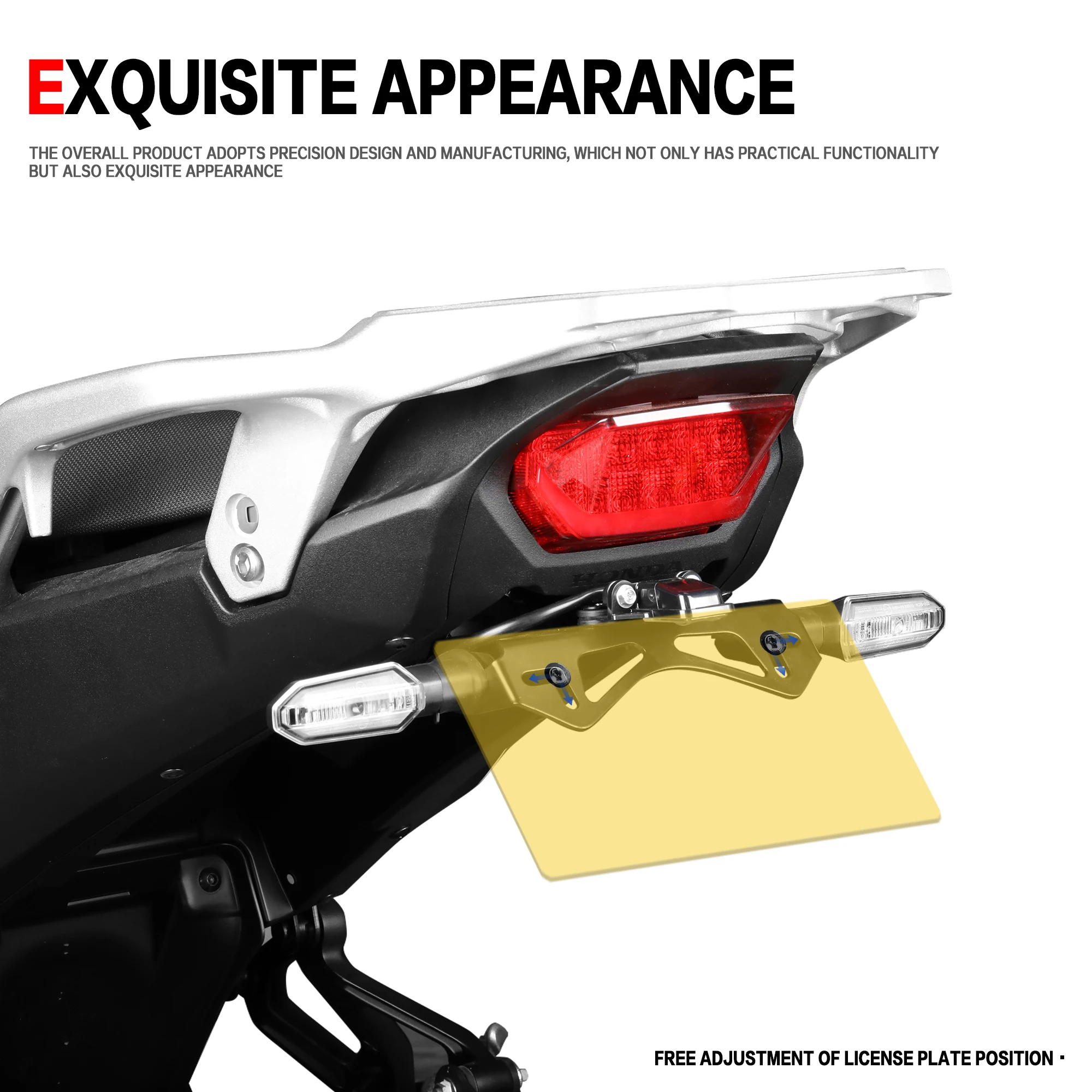 Фото Для Honda XL750 TRANSALP XL750 2023 2025 комплекты кронштейнов держателя заднего номерного знака мотоцикла XL 750 хвостовое аккуратное крыло комплекты кронштейнов №2