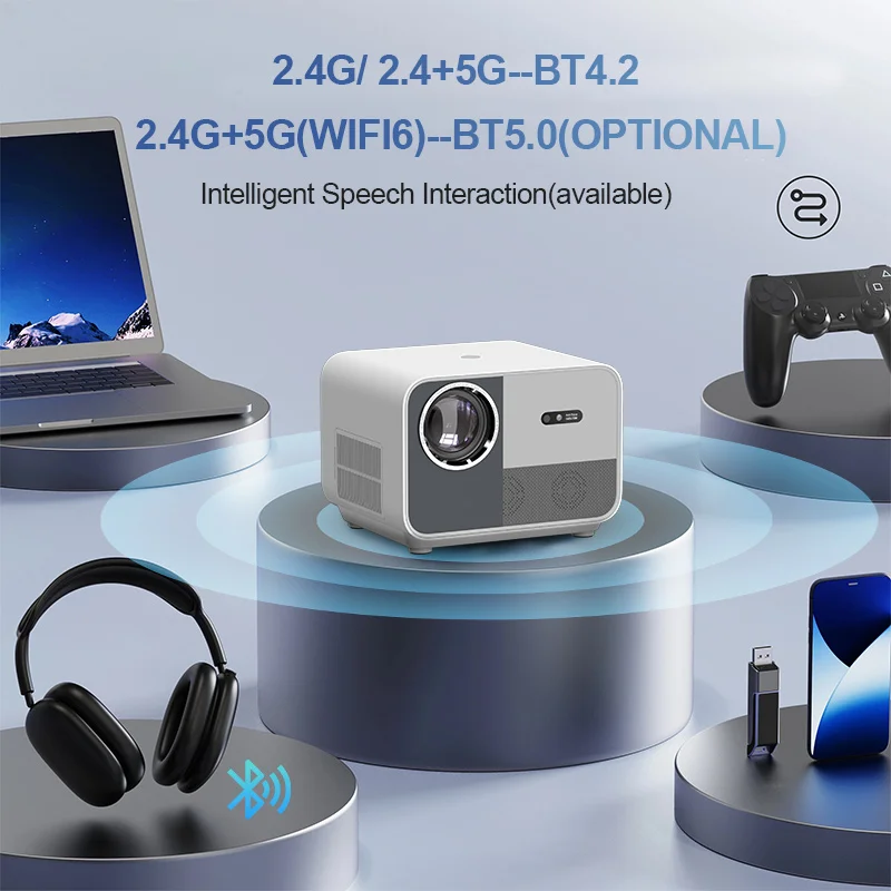 Rigal M1 Led Smart Projector Мультимедийный Professionnel Профессиональный динамик Аудио сертифицированный Netflix Linux Системный проектор (art.: 3920d46a396df) - 3920d46a396df