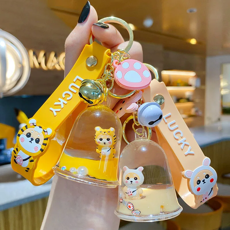 Брелок для ключей мужчин и женщин плавающая подвеска в виде жидкого желе С