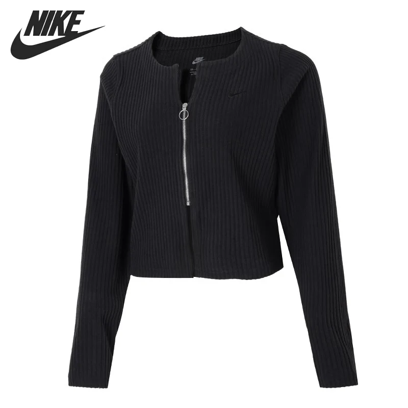 Новое оригинальное поступление женская куртка NIKE AS W NSW NK CHLL KNT RIB FZ CR спортивная