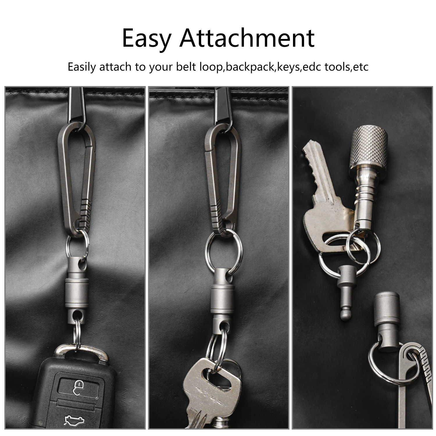 TIVIVA брелок из титанового сплава быстроразъемная металлическая застежка с 4