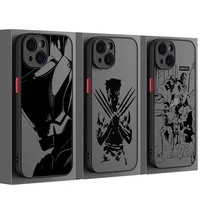 marvel avengers iron man for apple iphone 13 12 11 mini xs xr x pro max 8 7 6 plus frosted translucent funda capa phone case