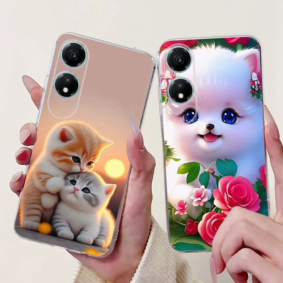 Чехол для Honor X5 Plus WOD-LX1 новый роскошный чехол с росписью мягкий силиконовый