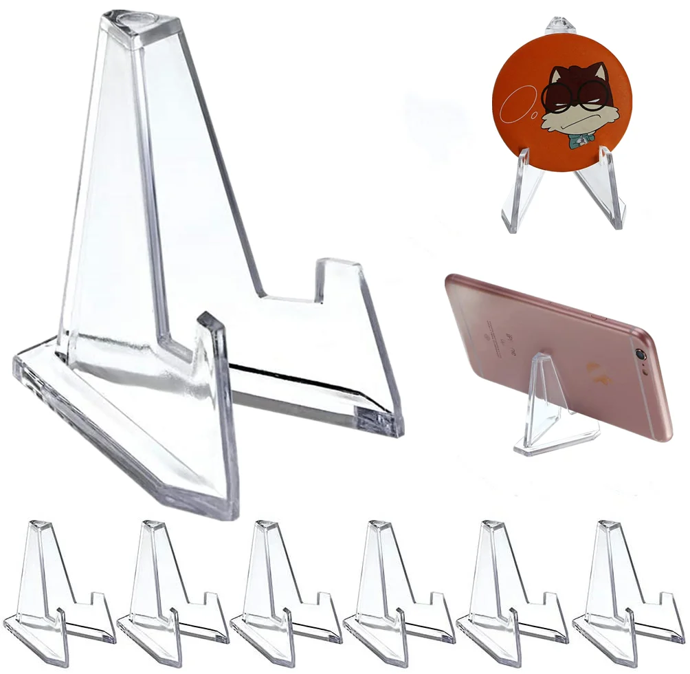 

Commemorative Coin Display Stand Transparent Acrylic Coin Decorative Stand Business Card Medal Triangle Stand