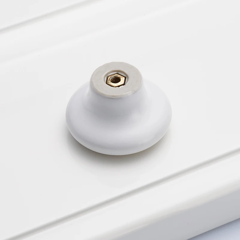Ceramic Small Handle Modern Simple Single Hole Drawer Wardrobe Door Children's Room Cabinet Panel |