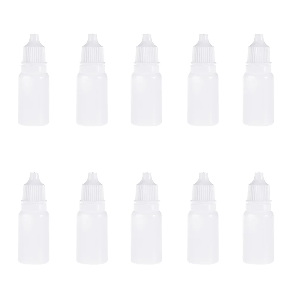 

5Pcs Squeezable Dropper Bottles 10ml Empty Eye Dropper Bottle Eye Dropping Bottles Portable Eye Drops Containers Glass