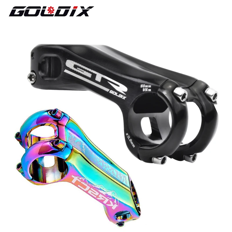 

KRSCT New CNC Road Bike Trunk Mountain MTB stem -20 Degree 28.6 * 31.8mm 80/90 / 100mm Bicycle Cycling Parts