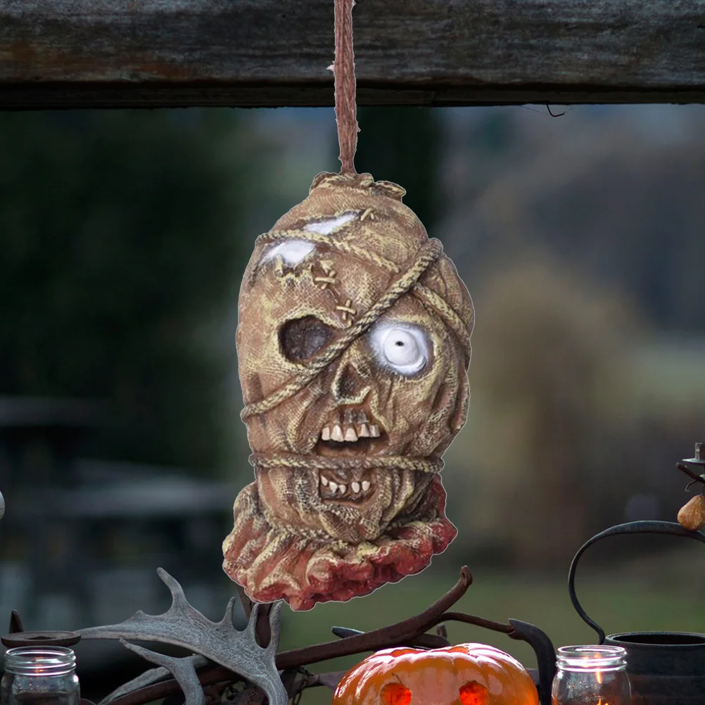 

Имитационная одноглазная ужасная головка, подвесная головка для дома с привидениями, бара Вечерние