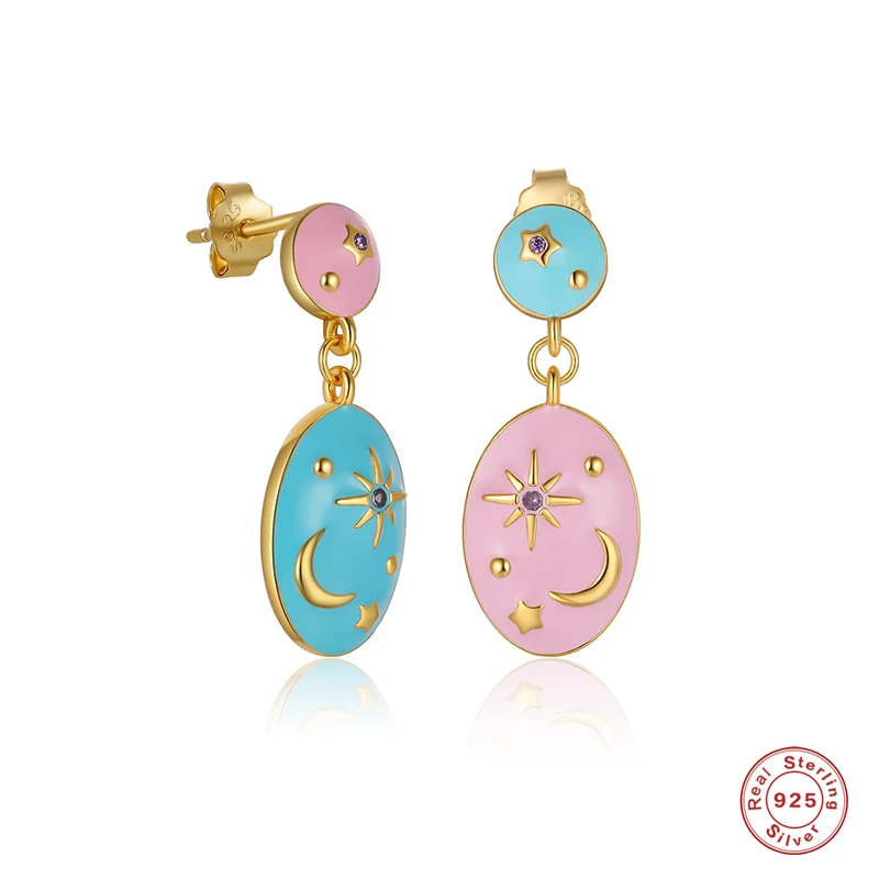 

Женские серьги-подвески из серебра 925 пробы, с фианитом