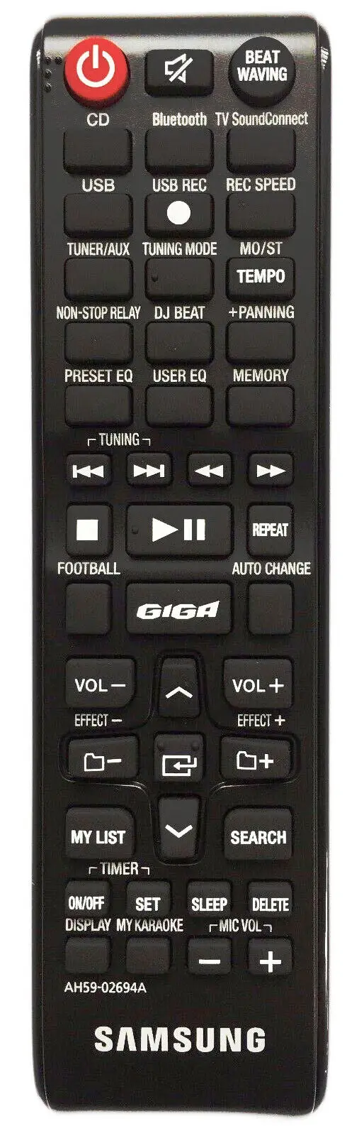 AH59-02694A для Samsung Remote Control GIGA Sound MXJS8000 MX-JS9500