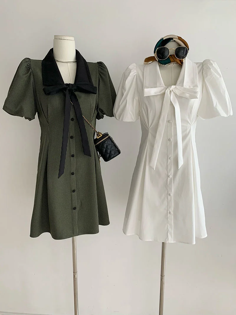 

Женское шифоновое мини-платье-рубашка с V-образным вырезом