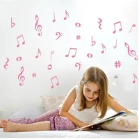 music note stickers classroom kindergarten school piano instrument room decoration background wall for living room