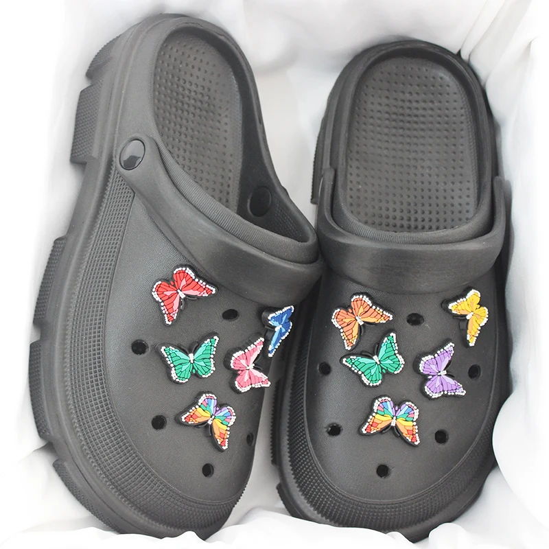 Pink smile alien Decor Vented Clogs Outdoor Unisex Sandals Platform Women Shoes Flat Sole Beach Slippers Black White Men Slides