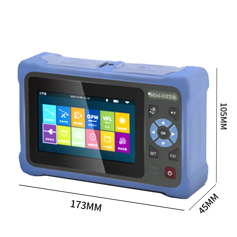 MINI OTDR 64KM/100KM Fiber Optic Reflectometer Touch Screen Cable Tester OTDR Optical Time Domain Reflectometer