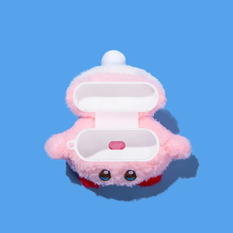 Милый мягкий плюшевый чехол для наушников Kirby подарки девочек милый розовый