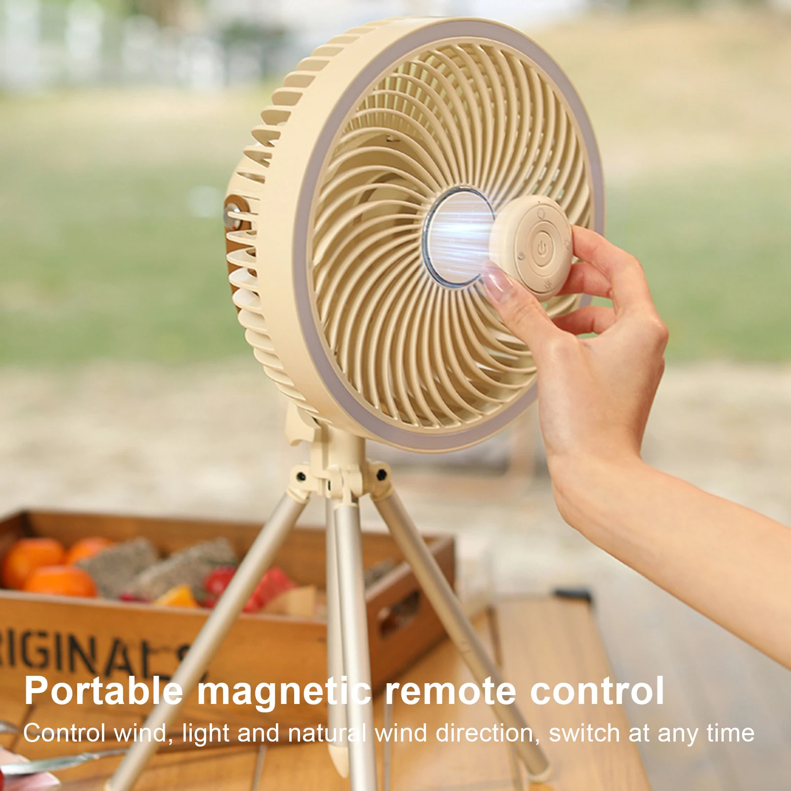 

Настольный портативный походный вентилятор 8000 мАч, перезаряжаемый вентилятор с дистанционным управлением, беспроводной Потолочный Электрический вентилятор стандарта светодиодный