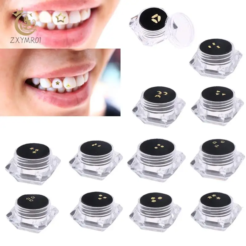 

3Pcs/box Dental Diamond Crystal Teeth Studs Metal Tooth Ornaments Tooth Gems Jewelry Tooth Decoration