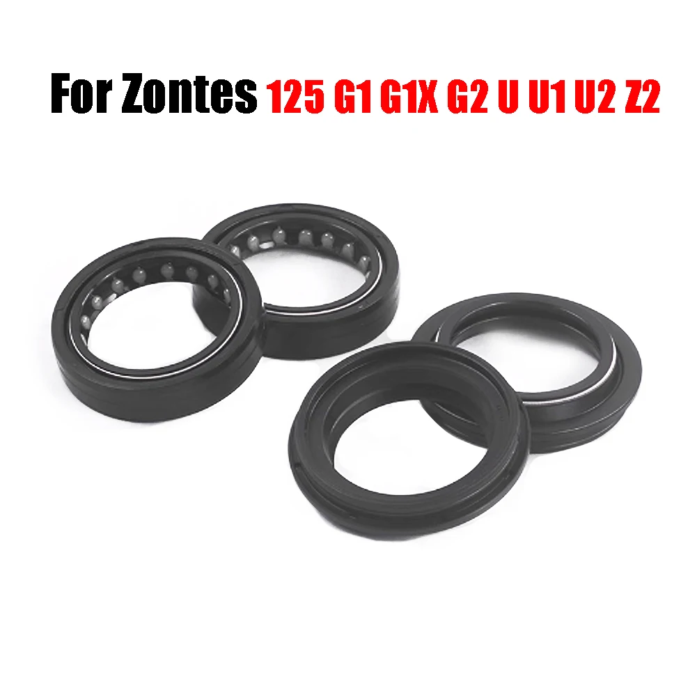 Фото Для мотоциклов ZONTES 125 G1, G1X, G2, U, U1, U2, Z2, 125, 125U, U125, ZT125: пыльник передней вилки и сальник амортизатора №2